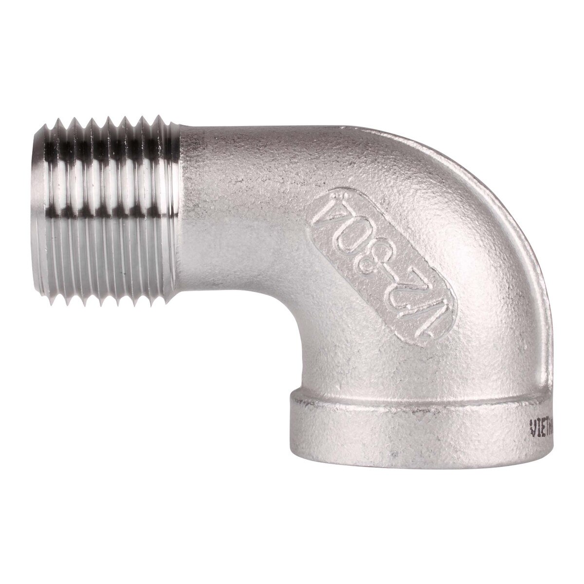side view 90° ss elbow